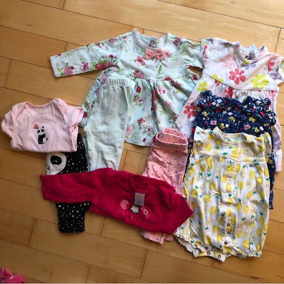 Other - 🔥4/$25 Lot of 3 month baby girl clothes